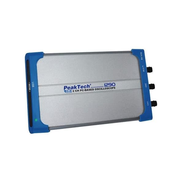 PeakTech 25 MHz 2-kanals oscilloskop med USB - P 1290