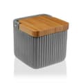 Miniatyrbild 2 av 2: Saltkar med lock (11,5 x 11,5 x 11,5 cm) - Vit