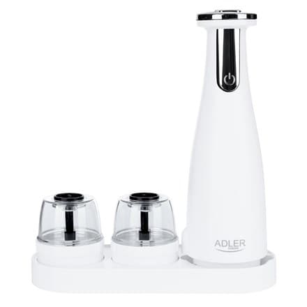 Adler | Elektrisk salt- og peberkværn | AD 4449w | Kværn | 7 W | Husmateriale ABS plast | Lithium | Møller med keramik