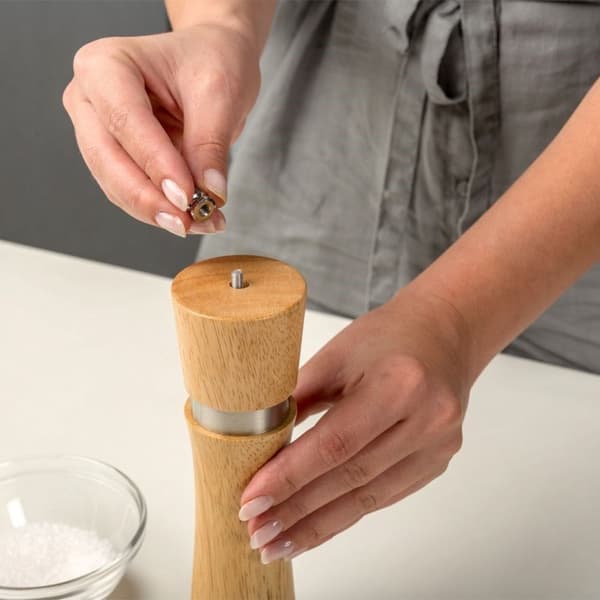 BAMBUSKNÆNNE TIL KVALNING AF PEBER, SALT, 21 CM