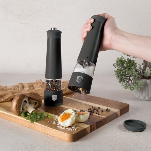 ELEKTRISKA PEPPAR OCH SALT KVARNAR BERLINGER HAUS BH-9556 ANTRACIT