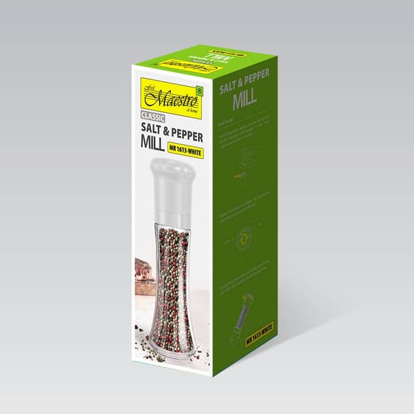 Salt- och pepparkvarn 2 i 1 MAESTRO MR-1613 (MR-1613-WHITE) Vit