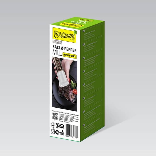 Salt- och pepparkvarn 2 i 1 MAESTRO MR-1613 (MR-1613-WHITE) Vit