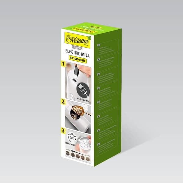 Elektrisk kvarn MAESTRO MR-1615 (MR-1615-WHITE) Vit