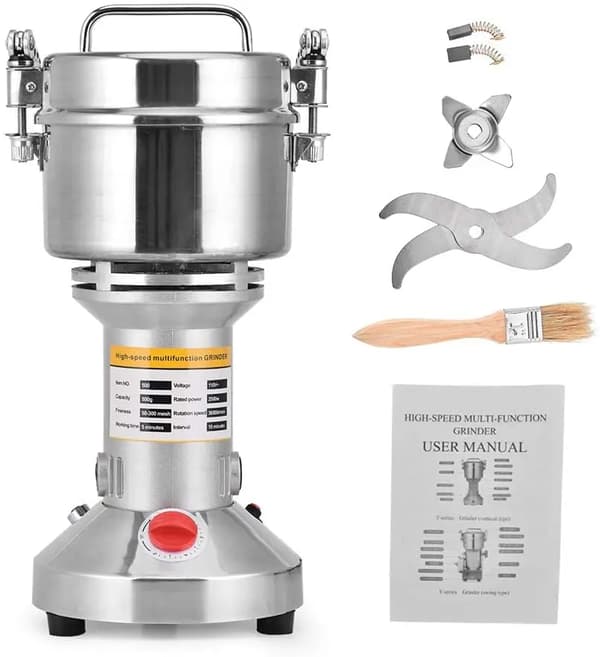 Elektrisk örtkvarn, 2500W kraftfull motor, 500g kapacitet,150g EU PLUG 220V