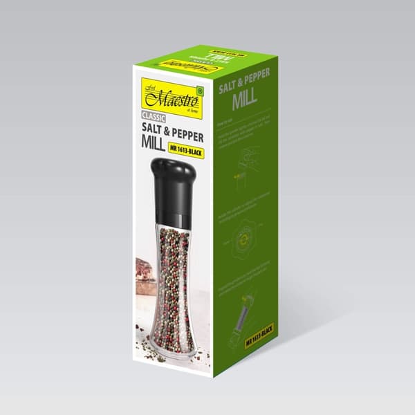 Salt- och pepparkvarn 2 i 1 MAESTRO MR-1613 (MR-1613-BLACK) Svart