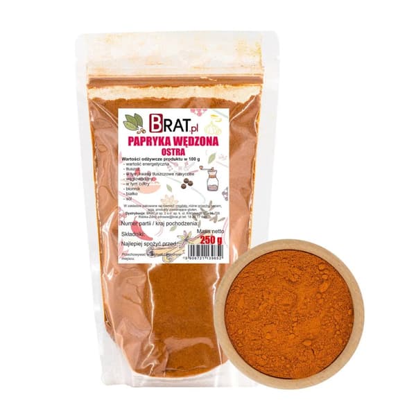 Røget stærk paprika 250 g