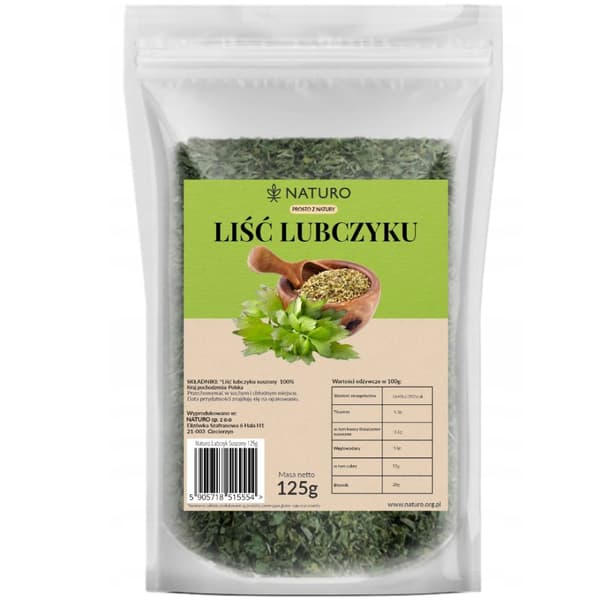 Tørrede løvstikkeblade 125g / Naturo
