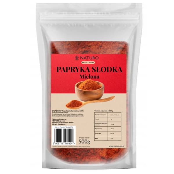 Sötmalen paprika 500g / Naturo