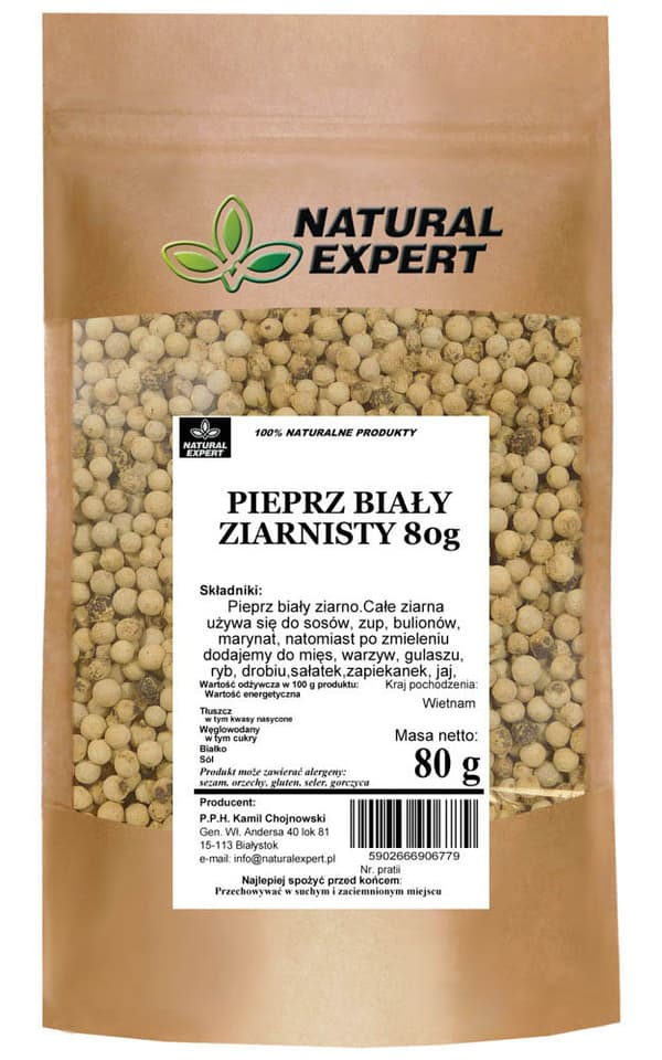 VIT PEPPARGRYN 80g