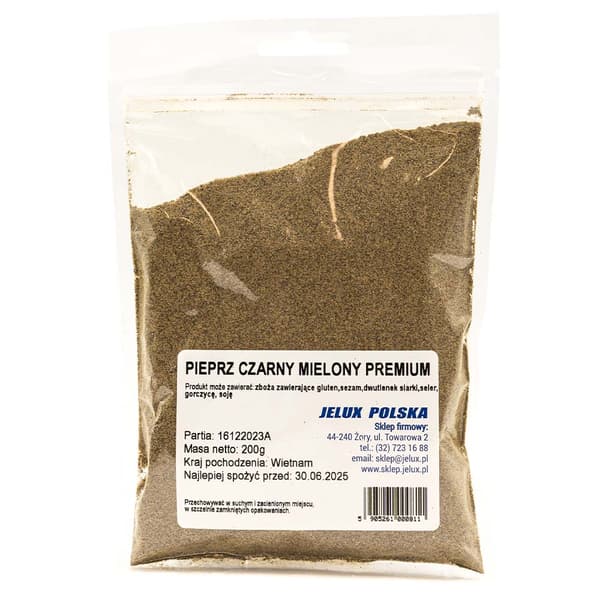 Malen svartpeppar 200 g PREMIUM