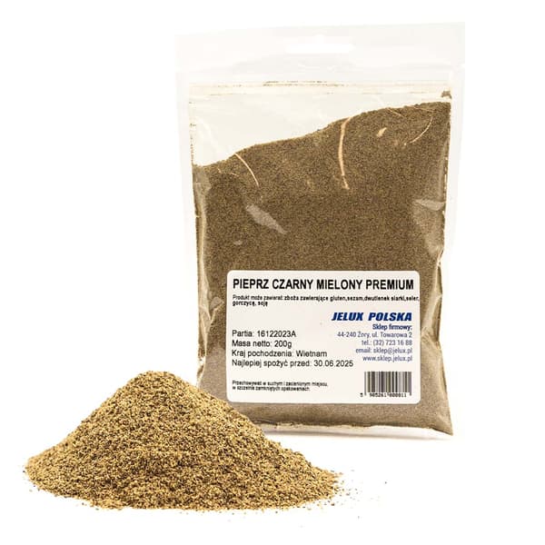 Malen svartpeppar 200 g PREMIUM