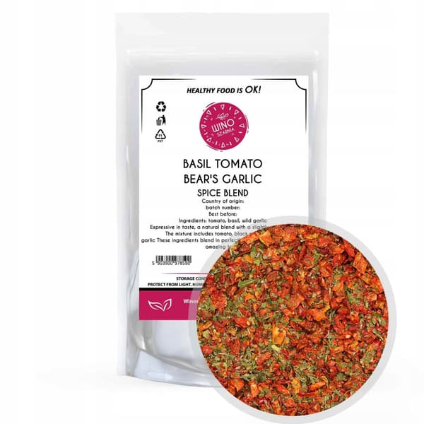TOMAT BASILIKUM HVIDLØG mix 250g