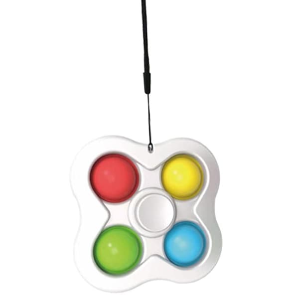 Hållbar Fidget Toy / Fidget Leksak / Simple Dimple TRE/FYRKANT Vit Vit, Fyrkant