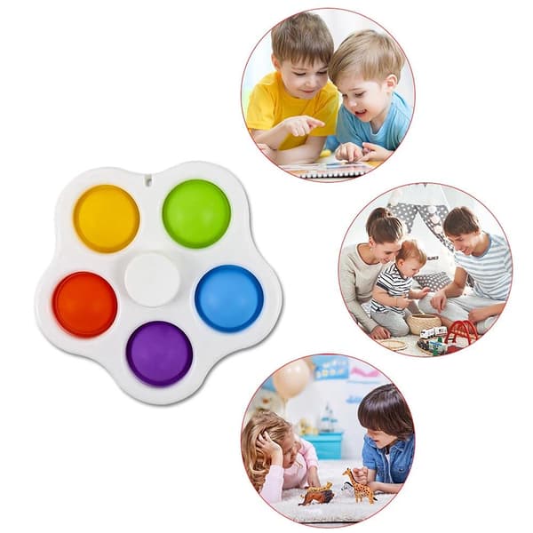 Hållbar Blomma Fidget Toy / Fidget Leksak / Simple Dimple Pop It