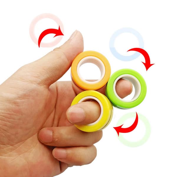 Fidget Toy / Spinner Magnetiska Ringar / Magic Rings
