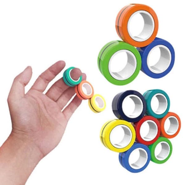 Fidget Toy / Spinner Magnetiska Ringar / Magic Rings