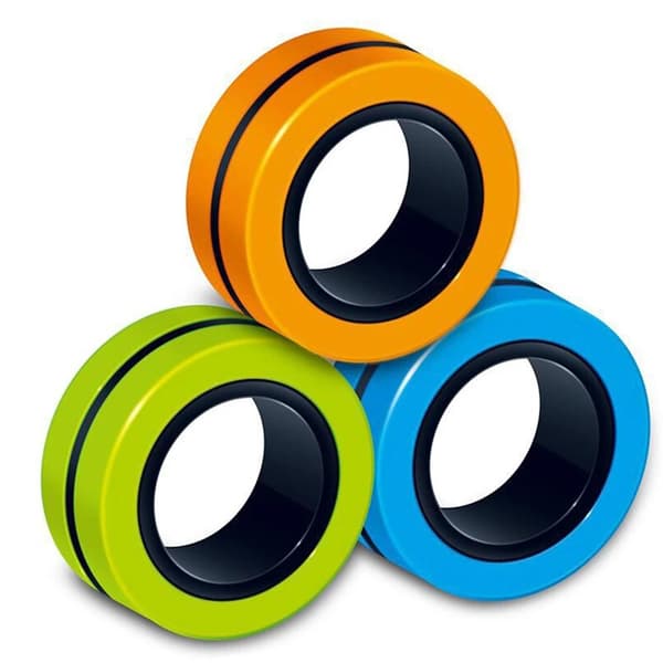 Fidget Toy / Spinner Magnetiska Ringar / Magic Rings