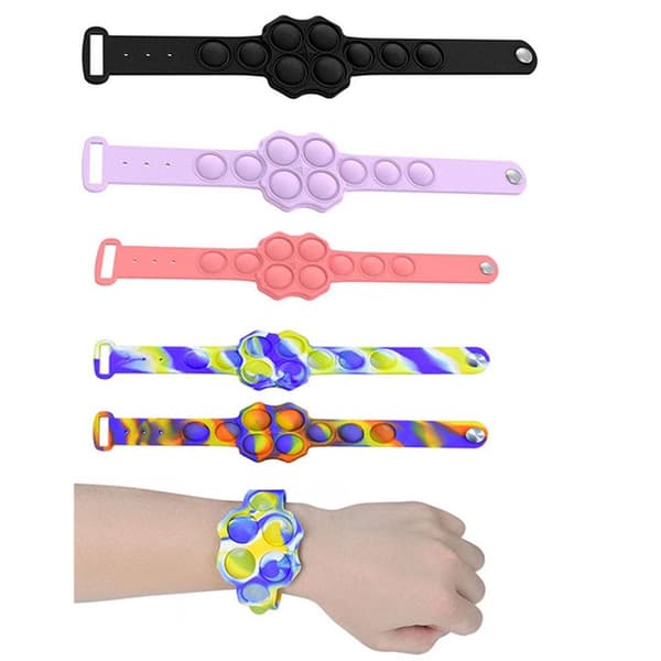 Anti-Stress Fidget Toy Armband Pop It Simple Dimple