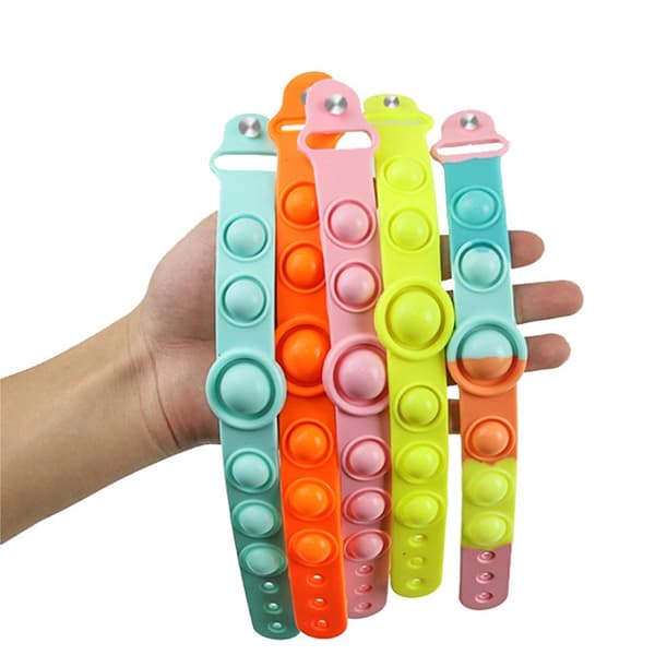 Slittålig Fidget Toy Armband Pop It Simple Dimple