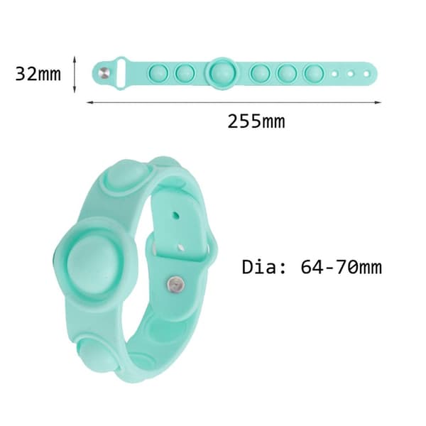 Slittålig Fidget Toy Armband Pop It Simple Dimple