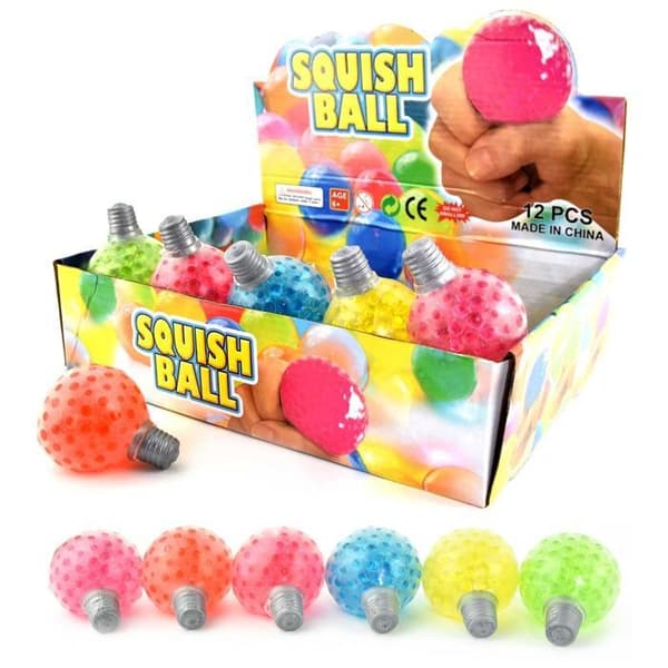Squeeze ball Light bulb 7cm Blue