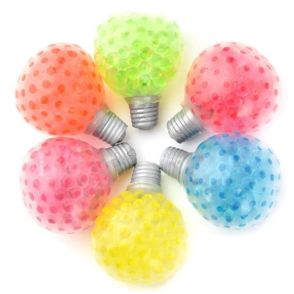 Squeeze ball Light bulb 7cm Blue