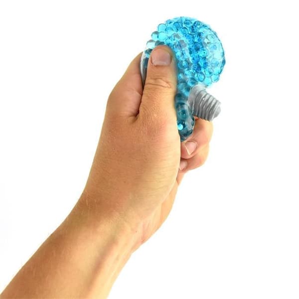 Squeeze ball Light bulb 7cm Blue