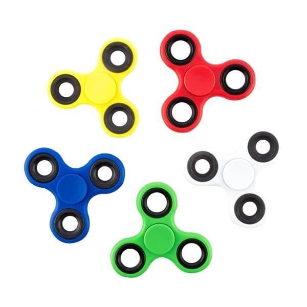 Handspinnare Fidget färgad röd * Ungefärliga mått: 7,5 x 7,5 x 0,6 cm * Material: ABS och metall * rotationstid
