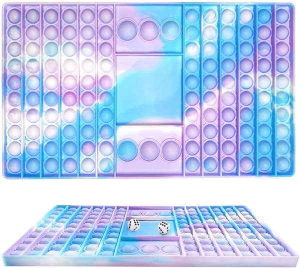 Pop-It skakbræt, pastelfarvet