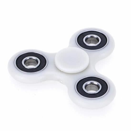 STOEX® Fidget Spinner - Tri-Spinner Fidget Toy - Hand Spinner - Ultrasnabba lager - Fidget Spinner Barn - Vuxen Vit