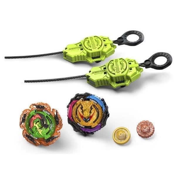 Beyblade Burst QuadStrike, Light Ignite Battle Set med Beystadium Arena, 2 Tops och 2 Launchers