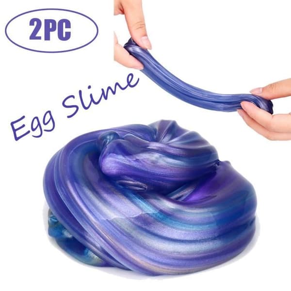 2ST Färgglada ägg Mjukt slemdoftande slemavspänningsleksak Leksaker DYY80226867_CXX1424