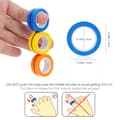 Miniatyrbild 3 av 4: Finger Magnetic Rings Fidget Toy - Magnetisk armbandsring Öppna leksakstillbehörsverktyg (GRÖN)