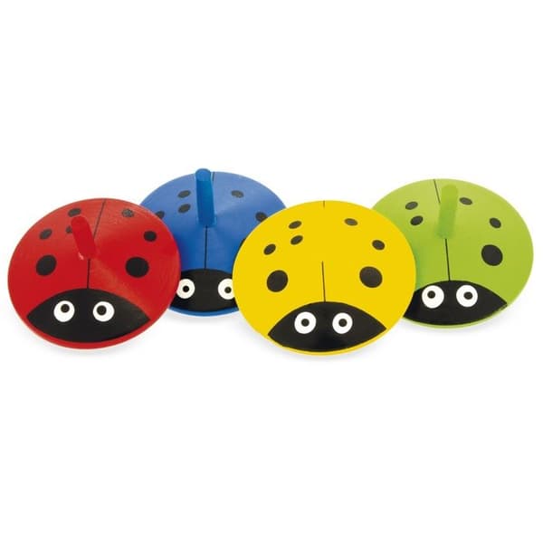 Topp - Ulysse - Topp Coccinelle - 4-pack - 4 färger - I trä