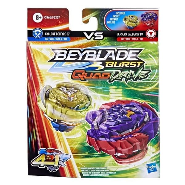 Beyblade Burst QuadDrive toppar - BEYBLADE - Cyclone Belfyre B7 Berserk Balderov - Barn - 8 år gammal