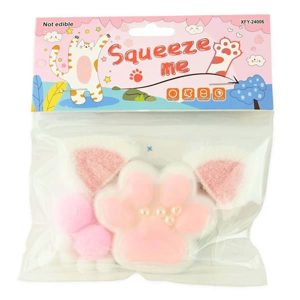Squishy Cat Paw joilla on korvat 7cm