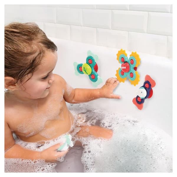 LUDI - BABY HANDSPINNERS - ROTERANDE SUGKOPP LEKSAK - AKTIVITETSLEKSAK
