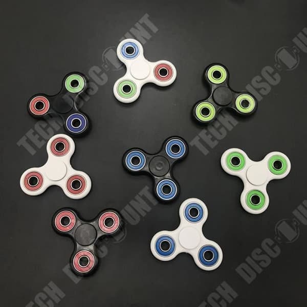 TD® Fidget Spinner Toy - Hand Spinner - Tri-Spinner - Anti-stress och ångest leksak - Tvåfärgad Röd Vit