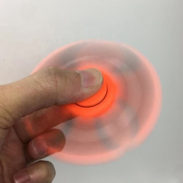 TD® Lot 2 Fidget Hand Spinner-Triangelleksak Vuxna Barn- Fingerleksak- Dekompression- Antistress- VIT -ORANGE