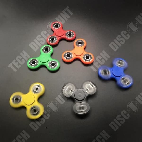 TD® Fidget Spinner Toy - Hand Spinner- Rostfritt stål Plast Tri-Spinner - Stress- och ångestlindrande leksak. Rosa