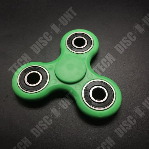 TD® Fidget Spinner Toy - Hand Spinner- Tri-Spinner med keramiska pärlor- Antistress och ångestleksak. Grön
