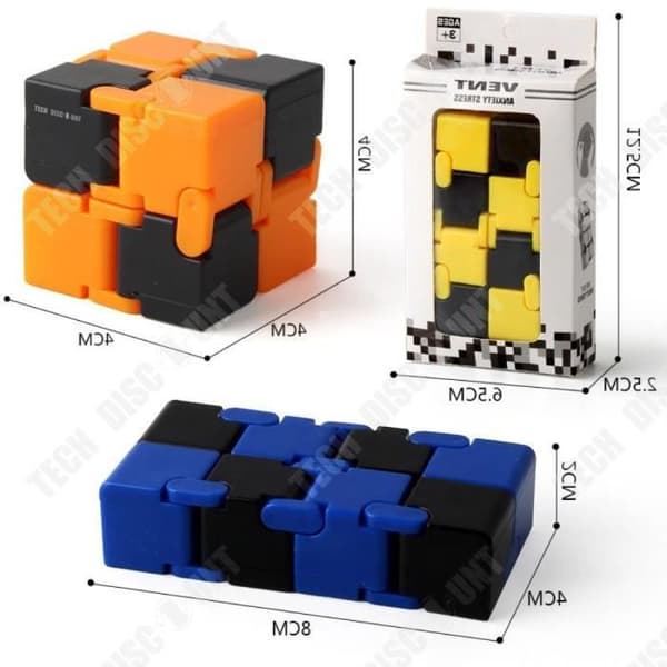 TD® Fidget kubspel rolig leksak avslappning all offentlig oändlig kombination avslappning stimulering intelligens IQ anti stress