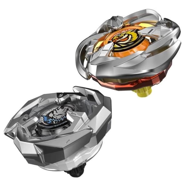 Beyblade X Dual Pack Gale Wyvern 3-60T och Sword Dran 3-80B, 2 äkta Takara Tomy tävlingstoppar med högervridning, Från