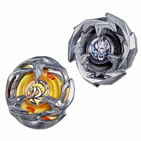 Beyblade X Dual Pack Gale Wyvern 3-60T och Sword Dran 3-80B, 2 äkta Takara Tomy tävlingstoppar med högervridning, Från