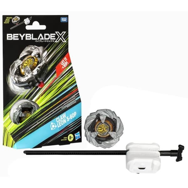 Beyblade X Startpaket Claw Leon 5-60P Startpaket, med tävlingstopp och launcher, Från 8 år