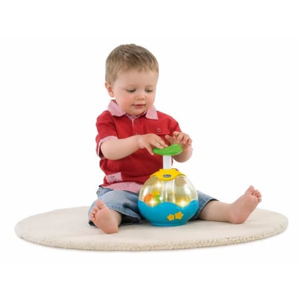 Electronic Aquarium Spinning Top - CHICCO - Färgglada fiskar - Melodier och ljus