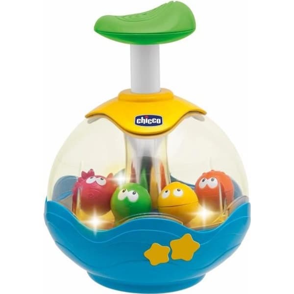 Electronic Aquarium Spinning Top - CHICCO - Färgglada fiskar - Melodier och ljus