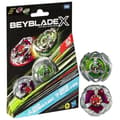 Miniatyrbild 1 av 3: Beyblade X Dual Chain Incendio 5-60HT och Arrow Wizard 4-60N, Pack med avtagbara toppar, Från 8 år