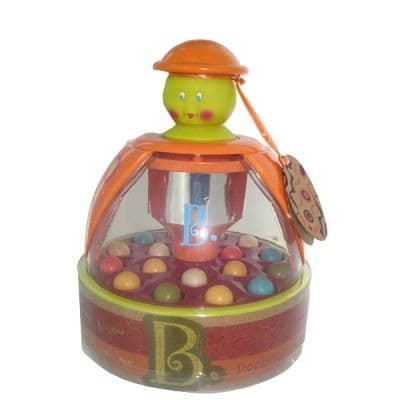 Snurra med kulor - B TOYS - Poppitoppy - Orange - Blandat - Från 12 månader